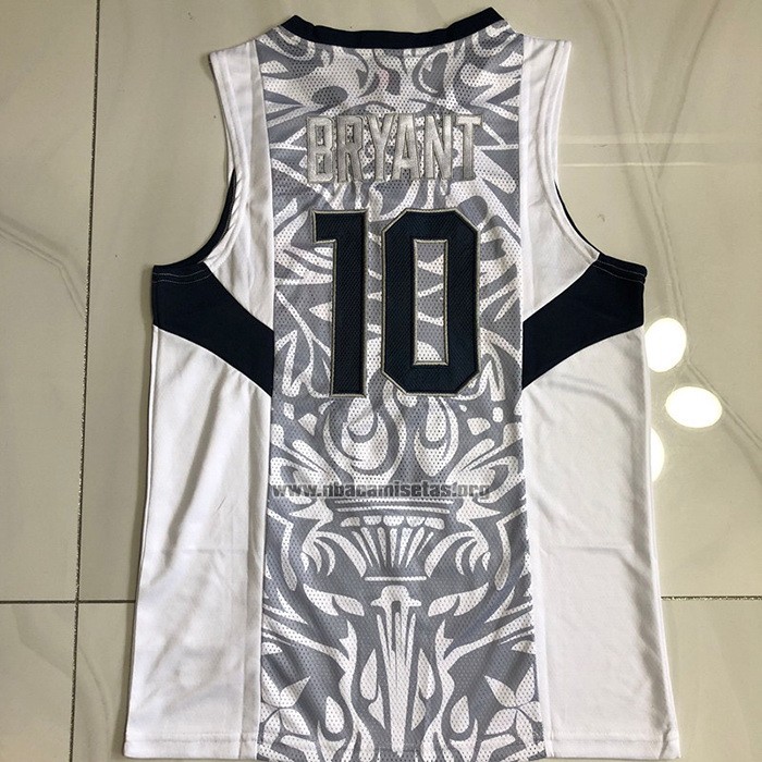 Camiseta USA 2008 Kobe Bryant NO 10 Blanco